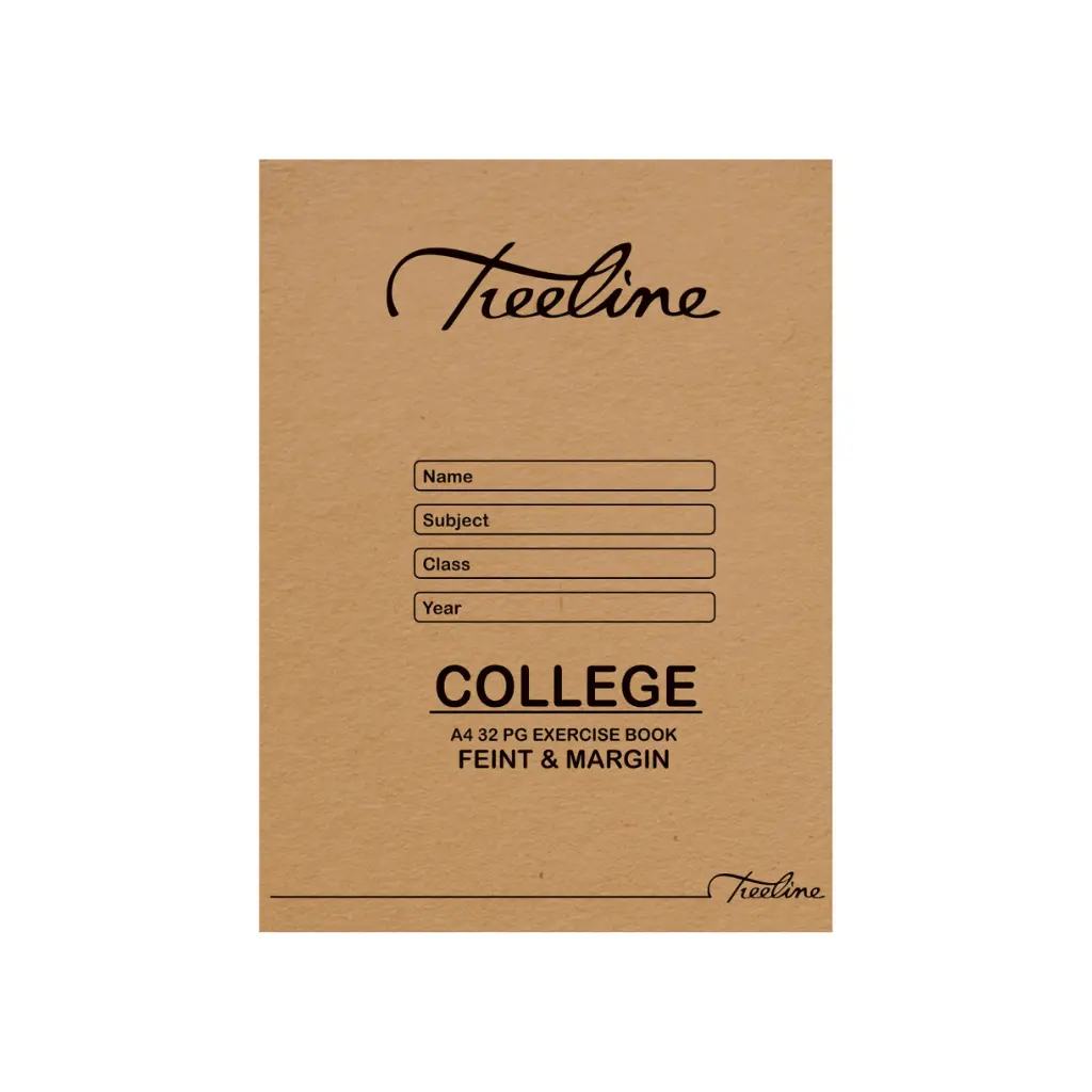 Book A4 32p Feint Margin 25`s - Treeline