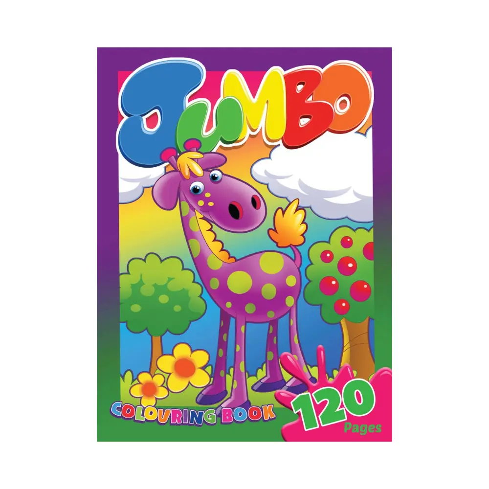 [6002242014801] Colouring Book 120p Jumbo - Butterfly