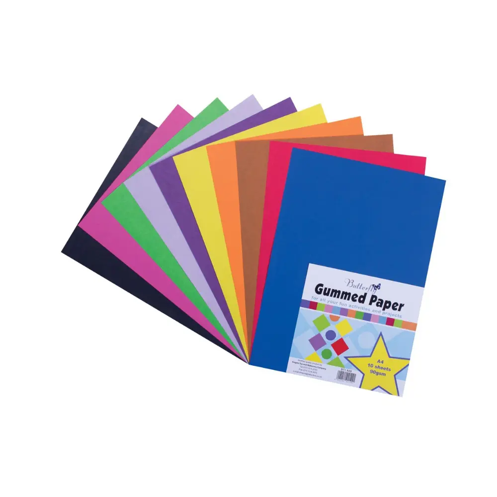Paper Gummed A4 10`s 90gsm - Butterfly