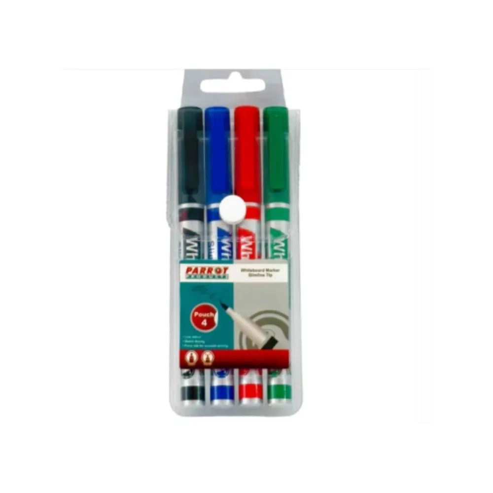 Marker Whiteboard Slimline Carded 4 - Parrot