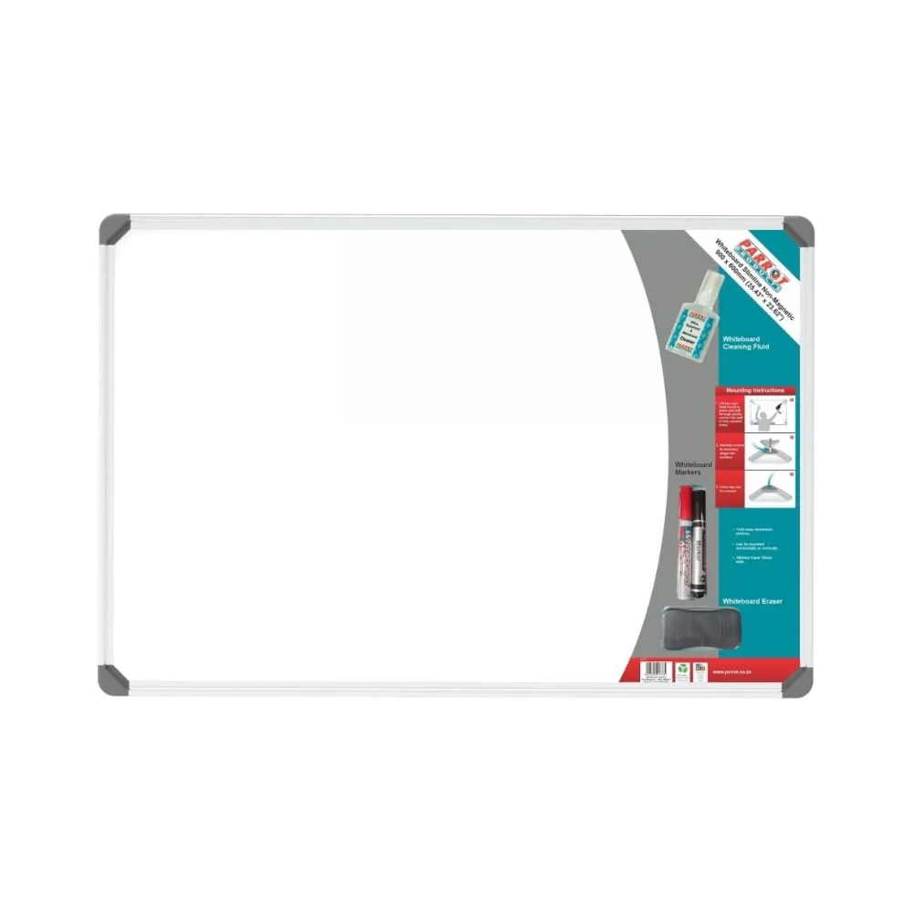 Non Magnetic Whiteboard 900x600 retail - Parrot
