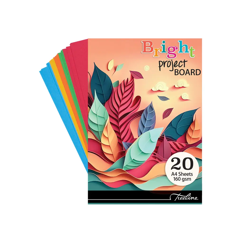 Board A4 Bright Project 20 Sheets pad- Treeline