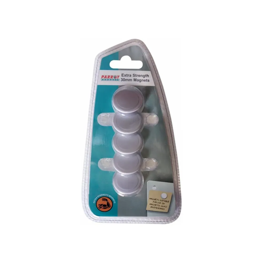 [6002305019033] Magnets Circle 30mm 5pce Extra Strong - Parrot