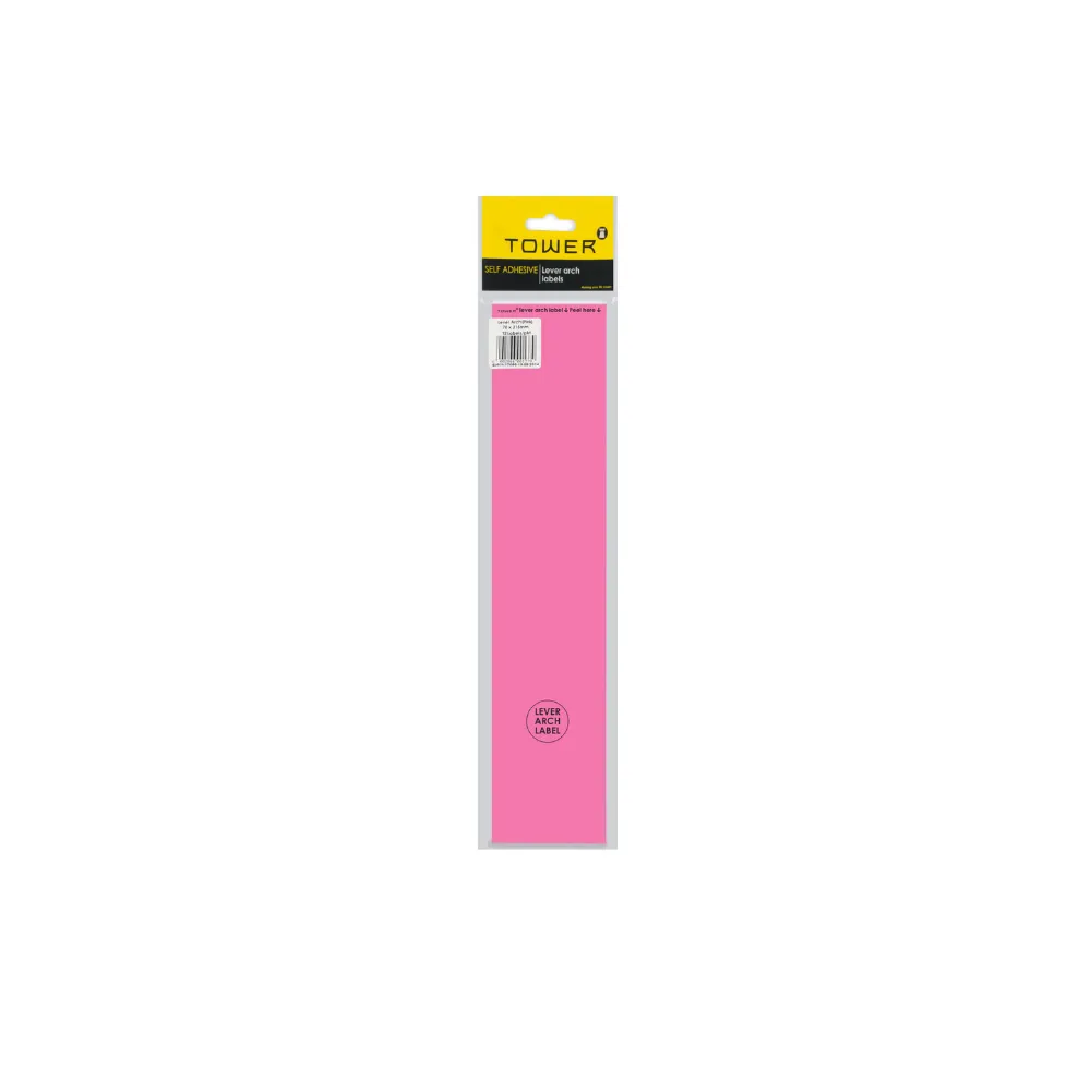 Label Lever Arch Pink - Tower