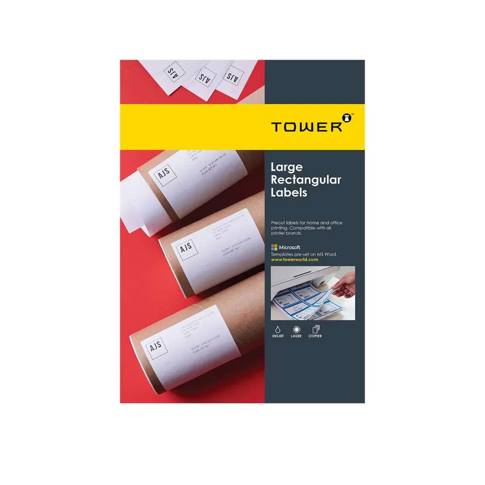 Label A4 W106 210mm x 297mm 100`s - Tower 