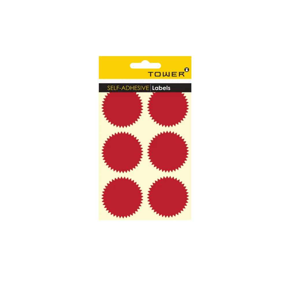 [6002866004721] Label Notorial Seal Maroon N50 - Tower