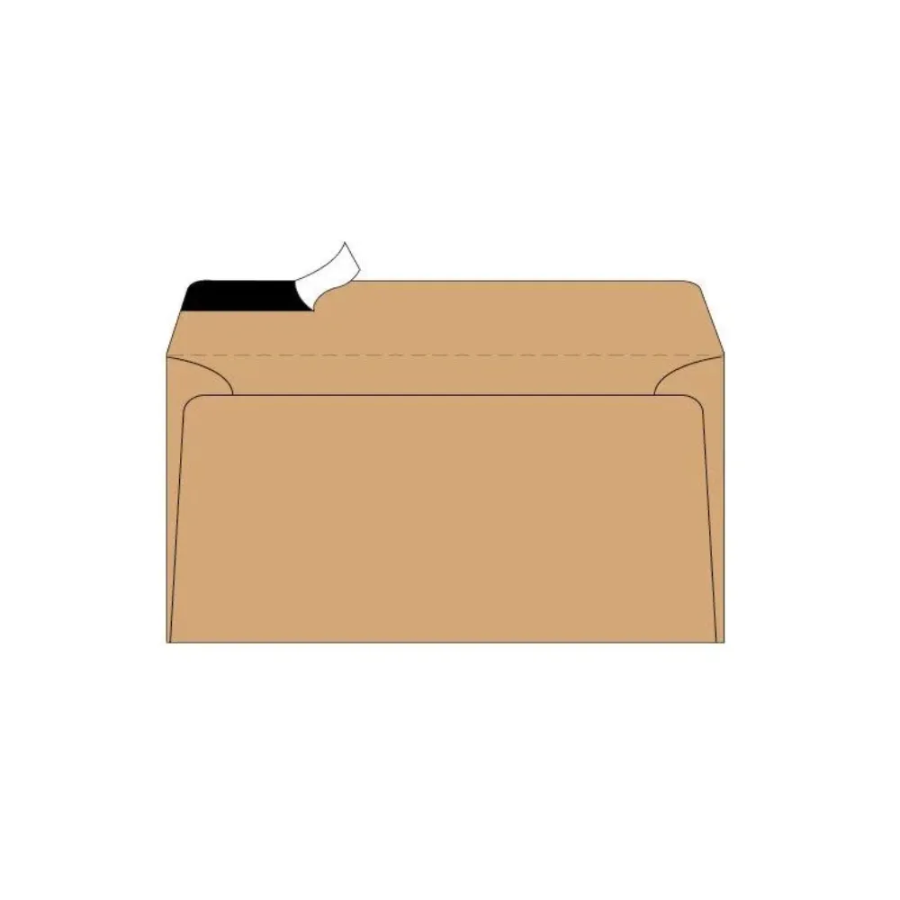 [6007112000649] Envelope 110x220 Brown Simpli-Stik 0145