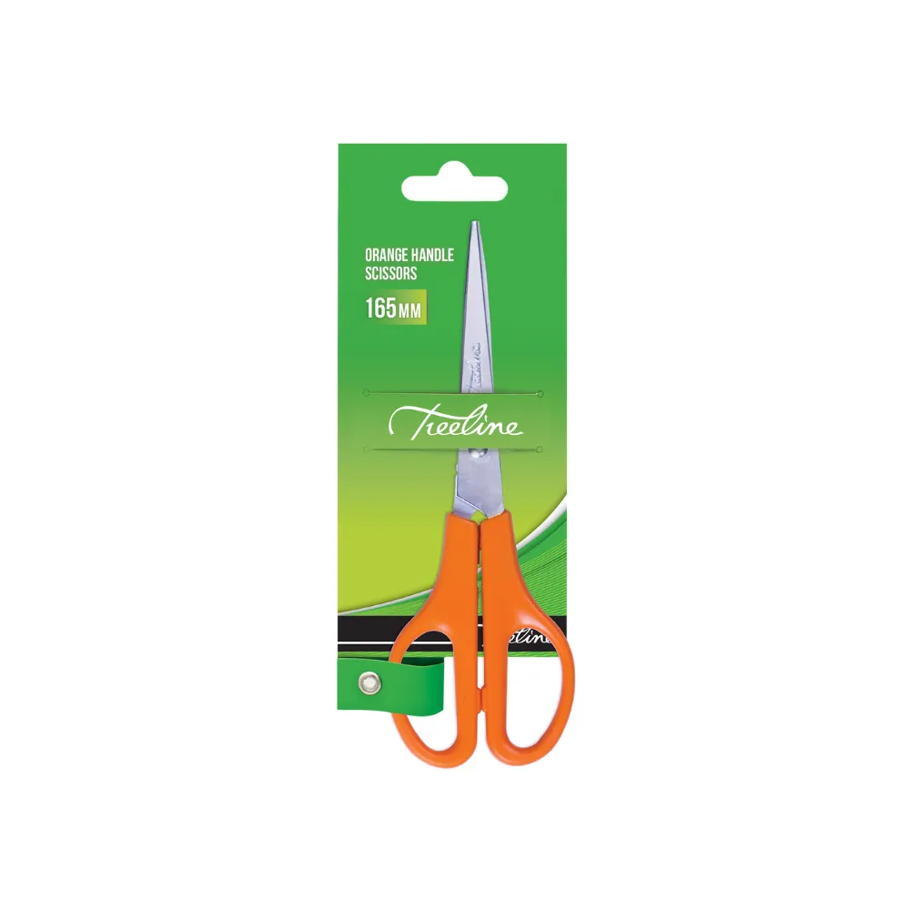 Scissors 165mm Orange Handle - Treeline