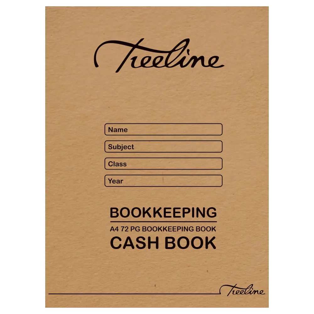 Book Cash A4 72pg Bookkeeping - Treeline