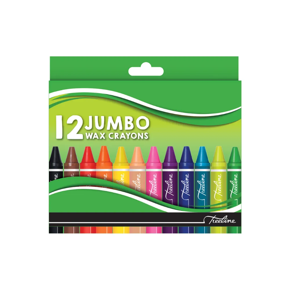 Wax Crayons Jumbo 12`s - Treeline