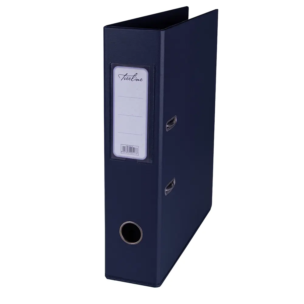 [6007652002653] File Lever Arch Navy Blue PVC-70 - Treeline