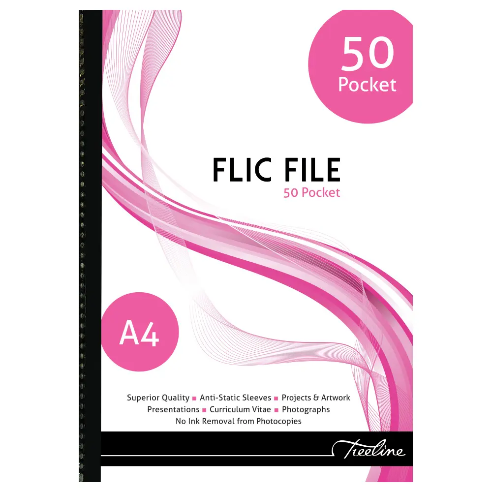 File Flic A4 50 Pocket - Treeline
