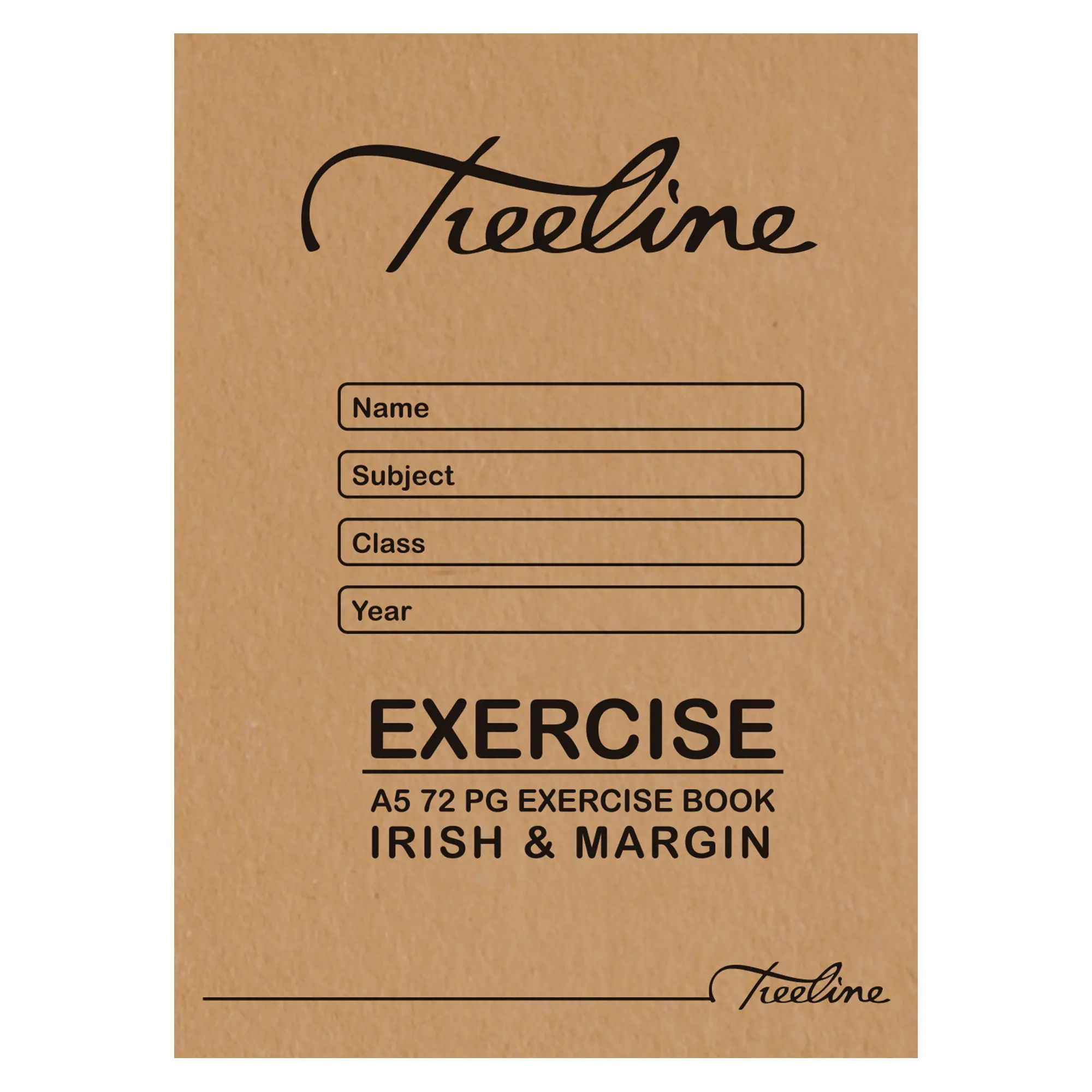 [6007652005098] Book A5 72p Irish Margin - Treeline