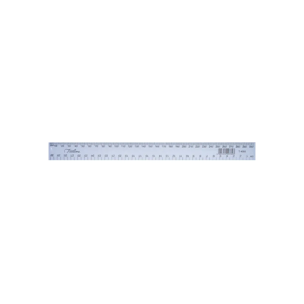 Ruler 30cm Clear - Treeline