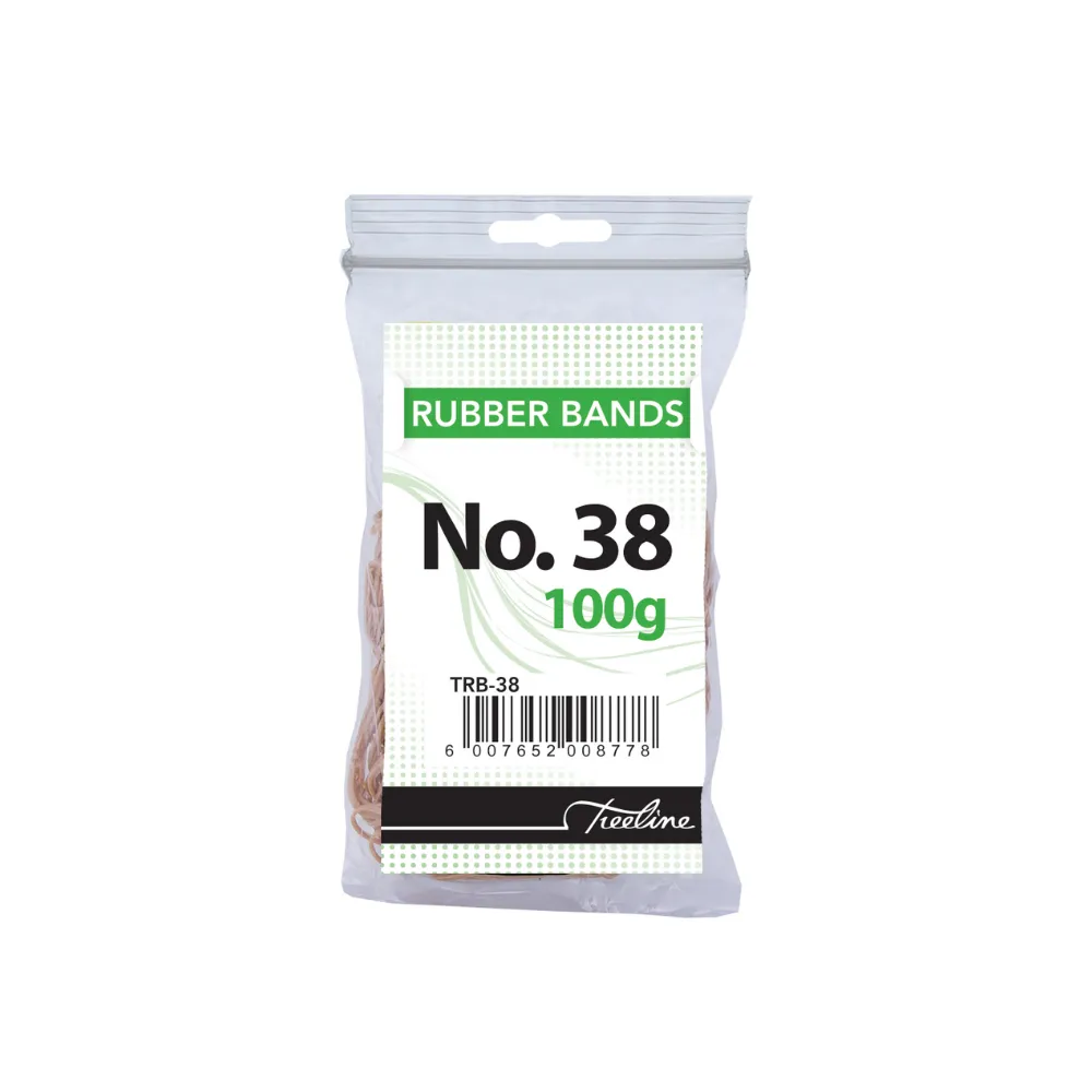 [6007652008778] Rubber Bands #38 100g - Treeline