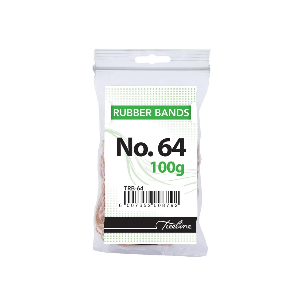 [6007652008792] Rubber Bands # 64 100g - Treeline