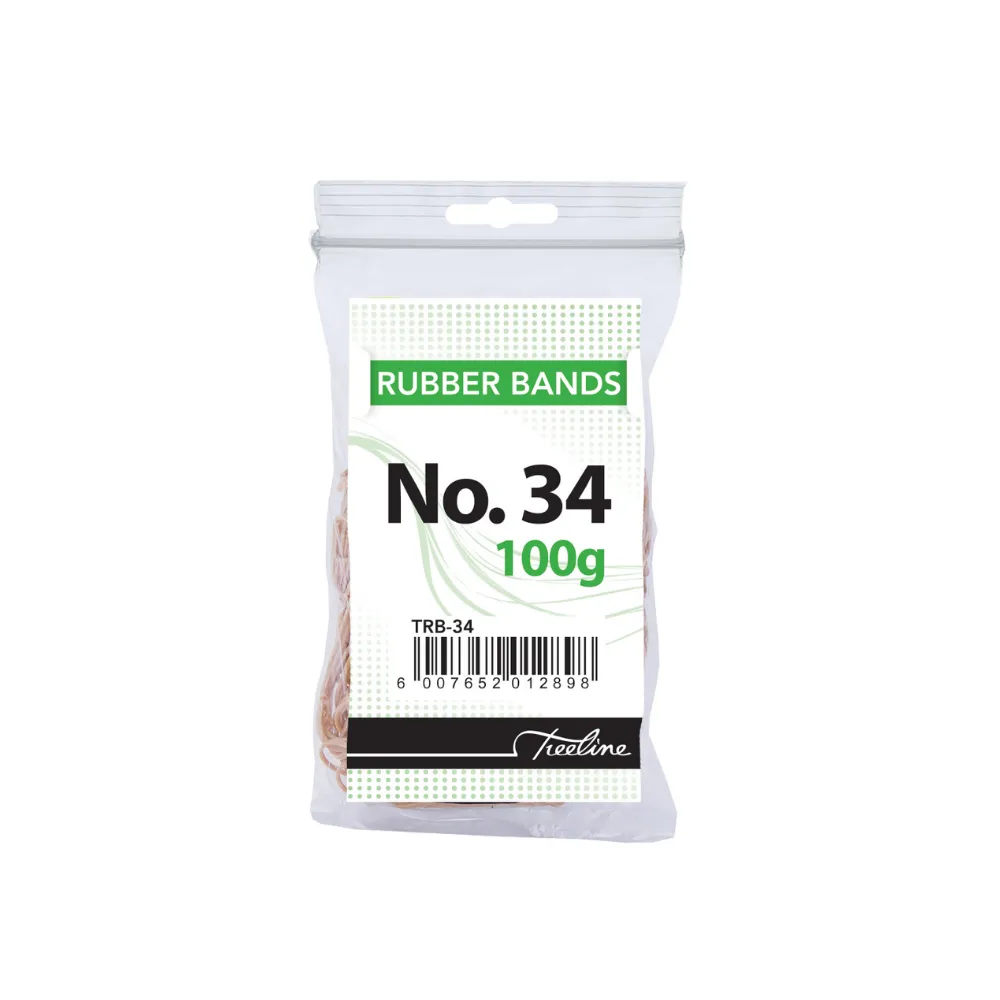 Rubber Bands # 34 100g - Treeline