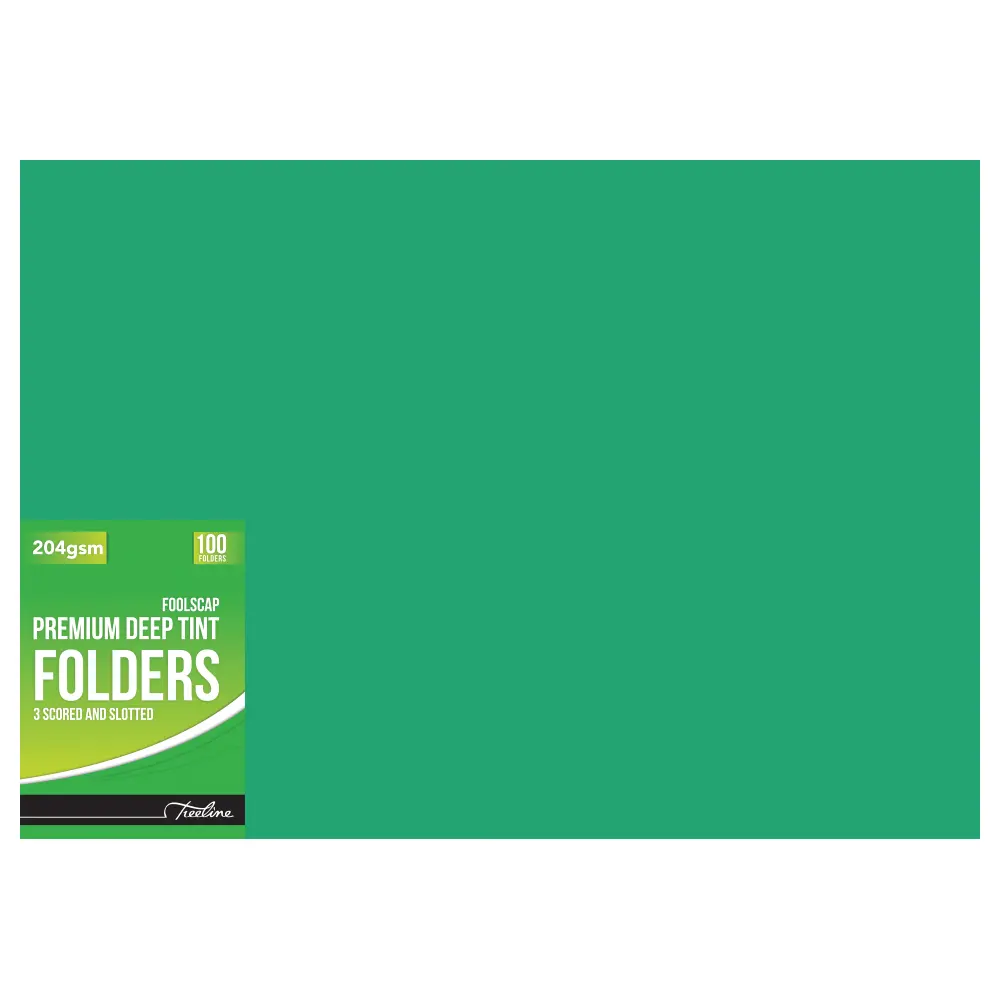[6007652013956] File Folder Premium Deep Tint 204gsm Green - Treeline