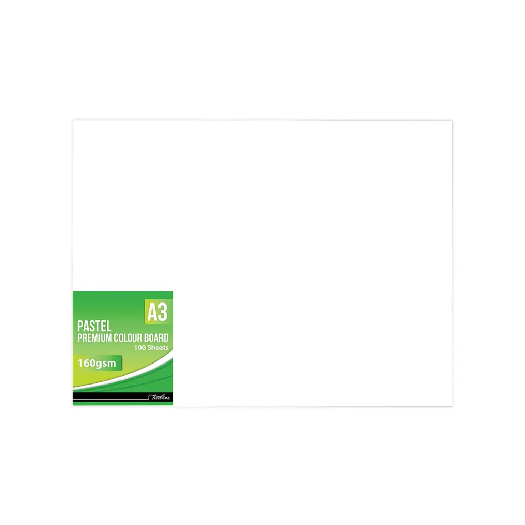 Board A3 160gsm White 100`s - Treeline 