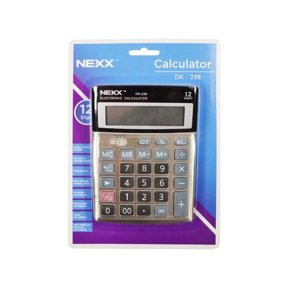 [6007749000920] Calculator DK-238 12 digit - Nexx  