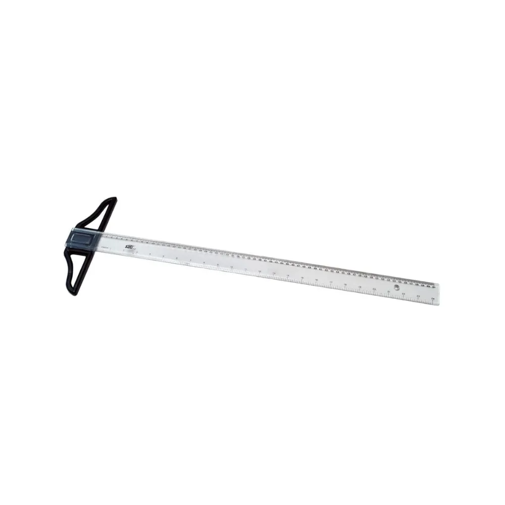 [6007749002061] Ruler Plastic T Square 60cm Clear - Nexx