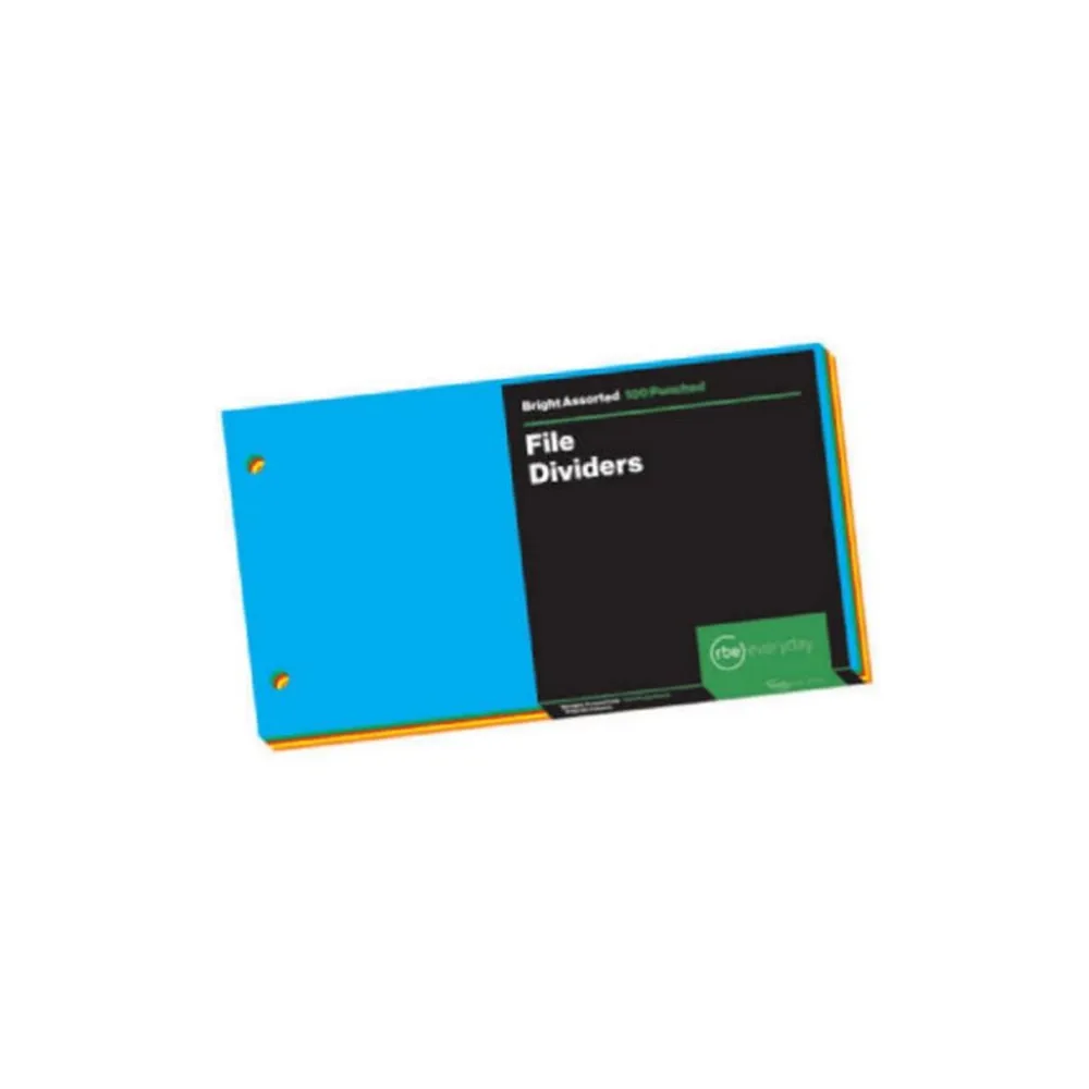 [6008496020704] Index Divider 100`s Board Bright - RBE 