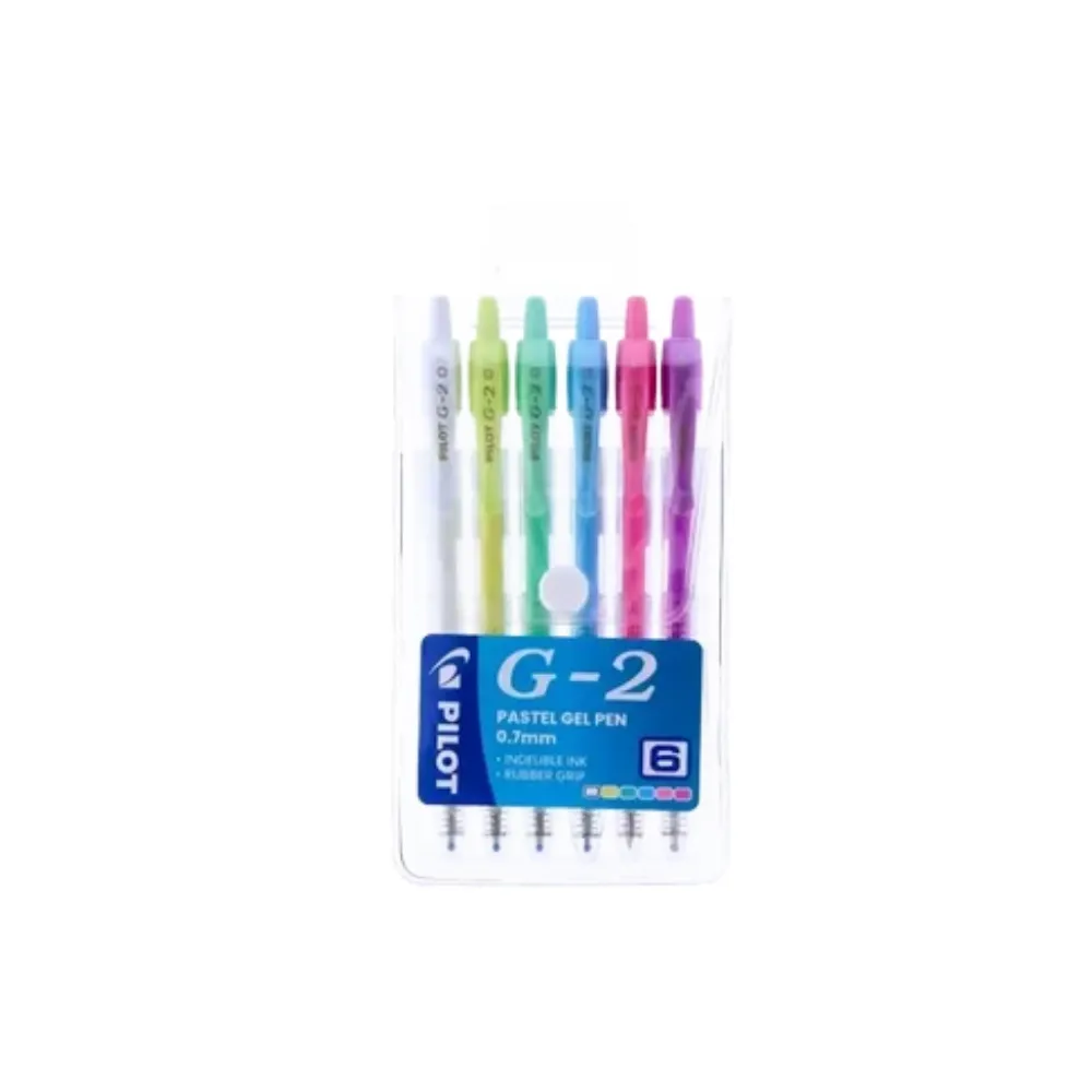 Pen Gel G2-7 Pastel Wallet 6`s - Pilot 