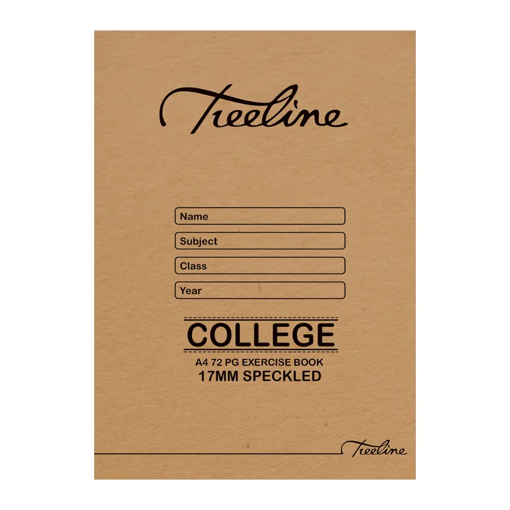 [6009548800879] Book A4 72p 17mm Speckled - Treeline