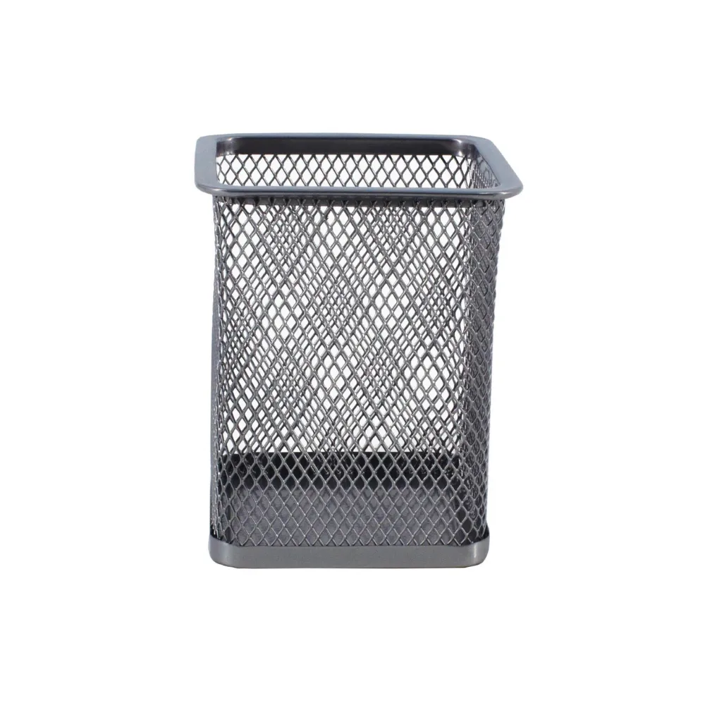 [6009548801586] Mesh Pen Holder Silver - SDS