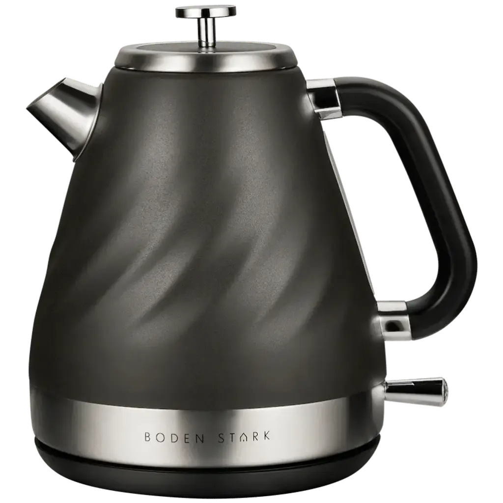 Boden Stark 1.7l Stainless Steel Kettle - Charcoal