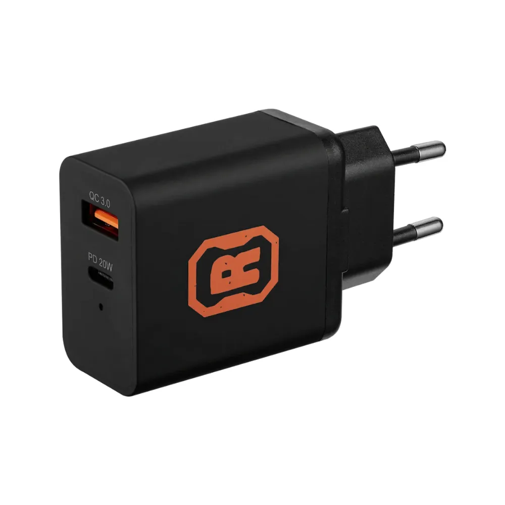 Rugged by Volkano Dual USB Wall Charger with QC3.0 And PD