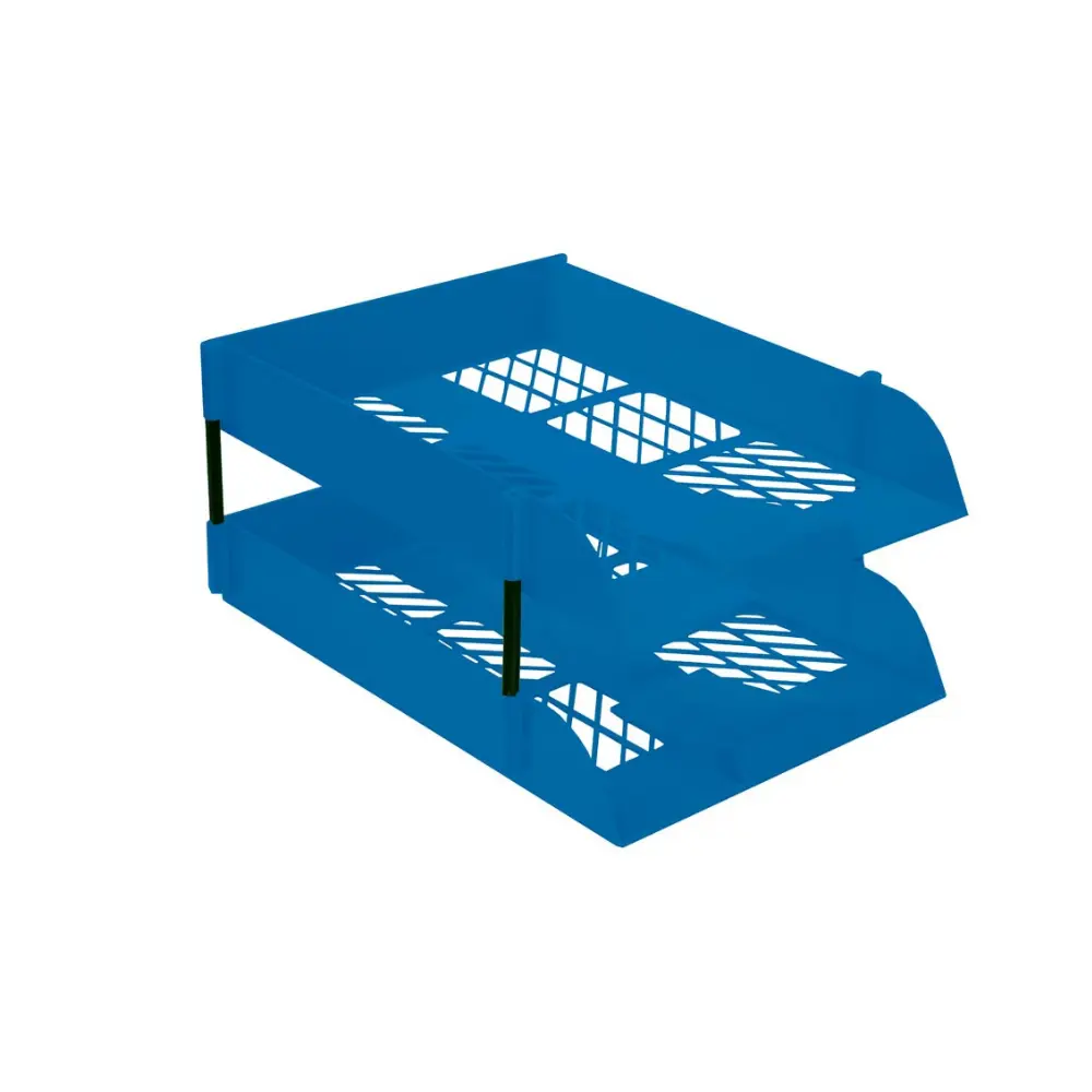 Desk Letter Tray 2 Pack Blue - Treeline
