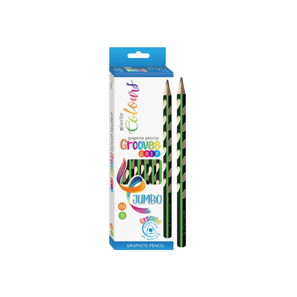 Pencil HB Jumbo Groovee 6`s - iWrite
