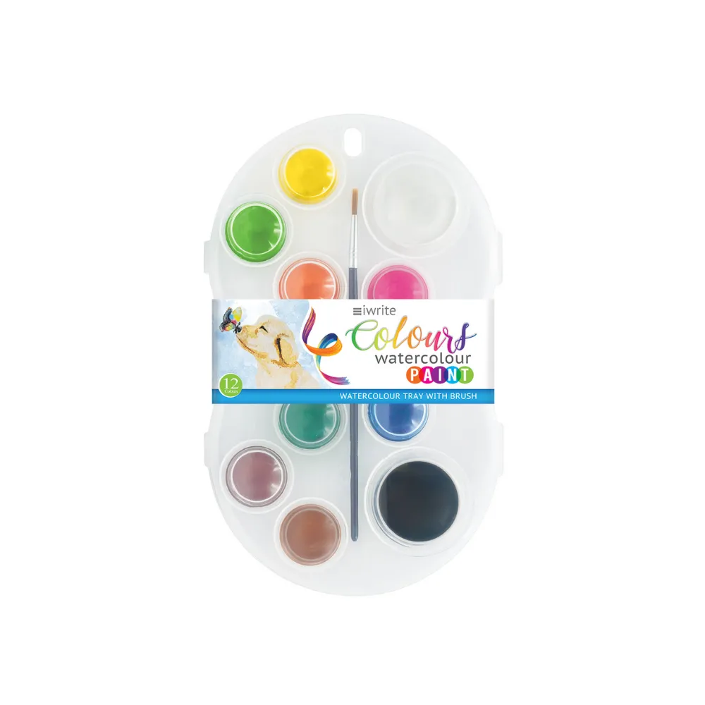 Watercolour Paint 12 Colours - iWrite