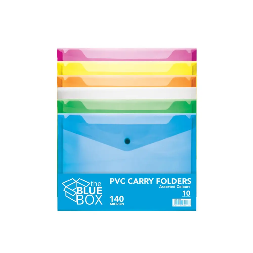 Folder Carry Pastel PVC 10`s - BlueBox