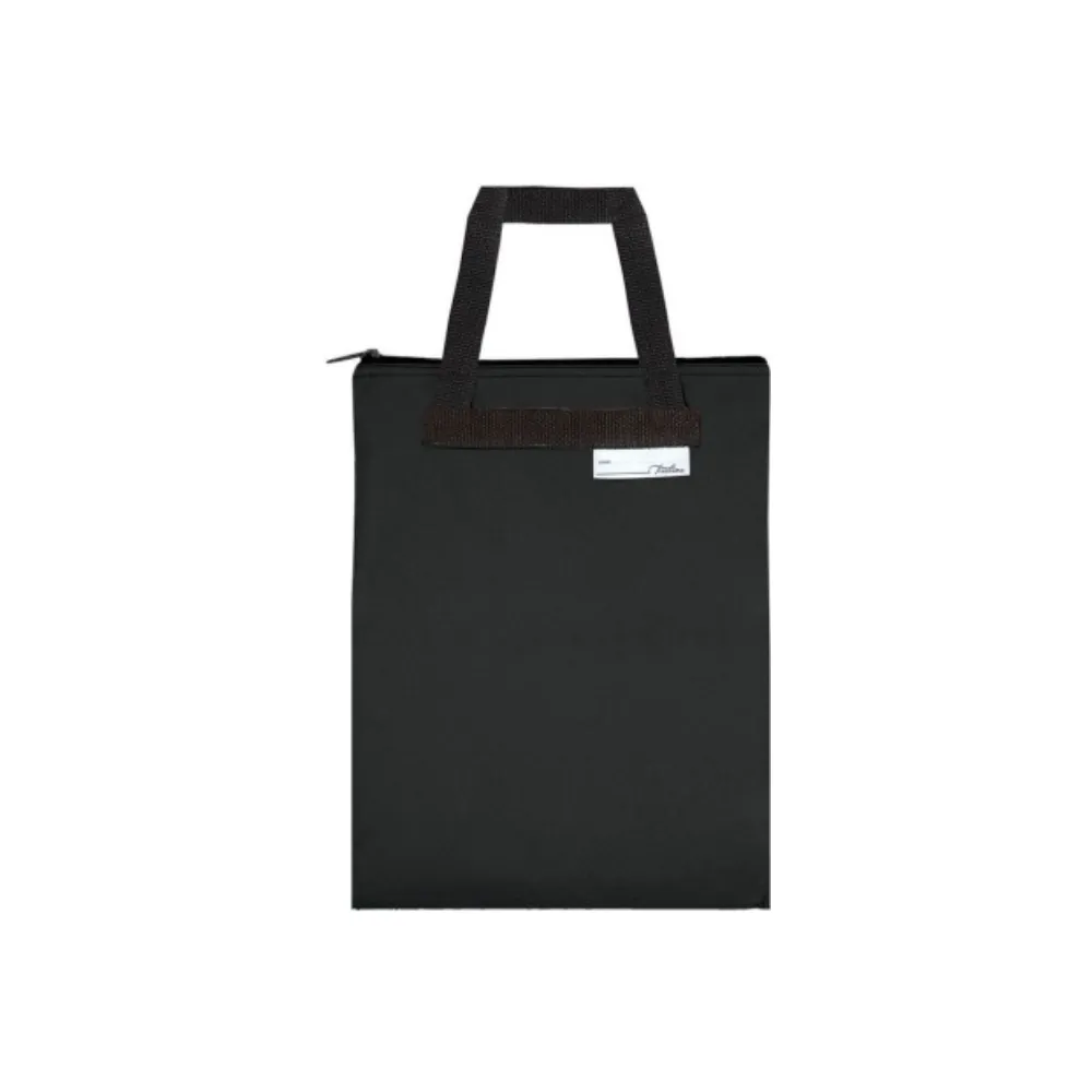 [6009548841933] Book Bag Canvas Library Black - Treeline