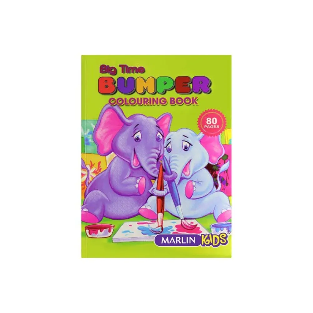 [6009608645020] Book Colouring 80p Big Time Bumper - Marlin 