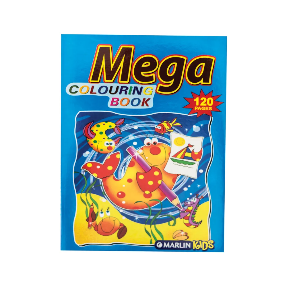 Book Coloring Mega 120pg - Marlin
