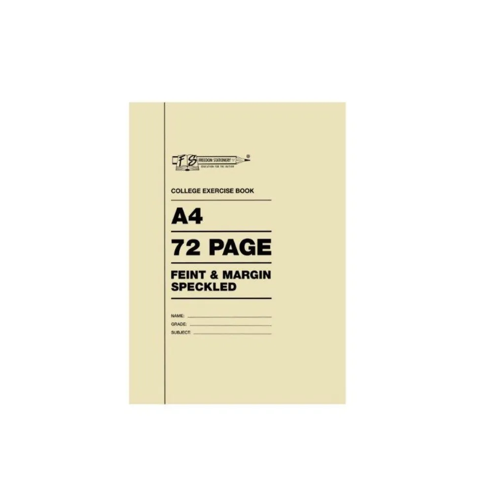[6009608648489] Book A4 72p F/M Speckled - Interstat