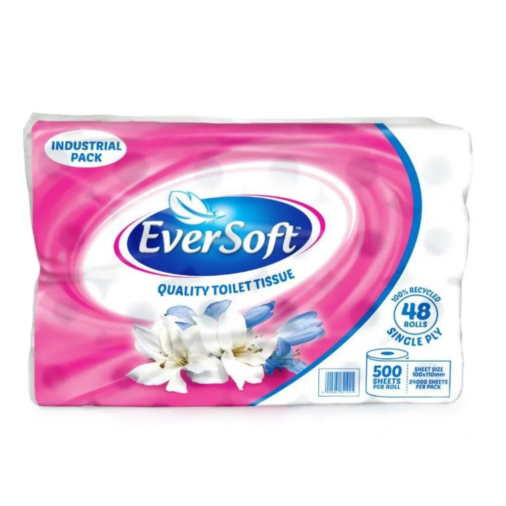 [6009661841995] Eversoft Toilet Paper Classic 48`s Unwraped - Recycle 