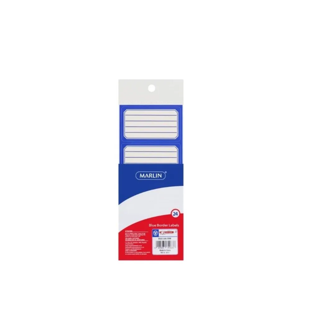 Blue Border Labels 24`s - Marlin