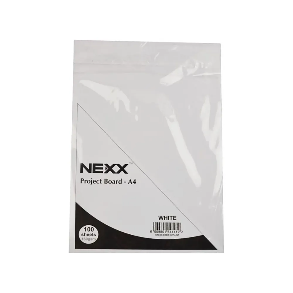 [6009685853356] Board A4 160g 100`s White - Nexx