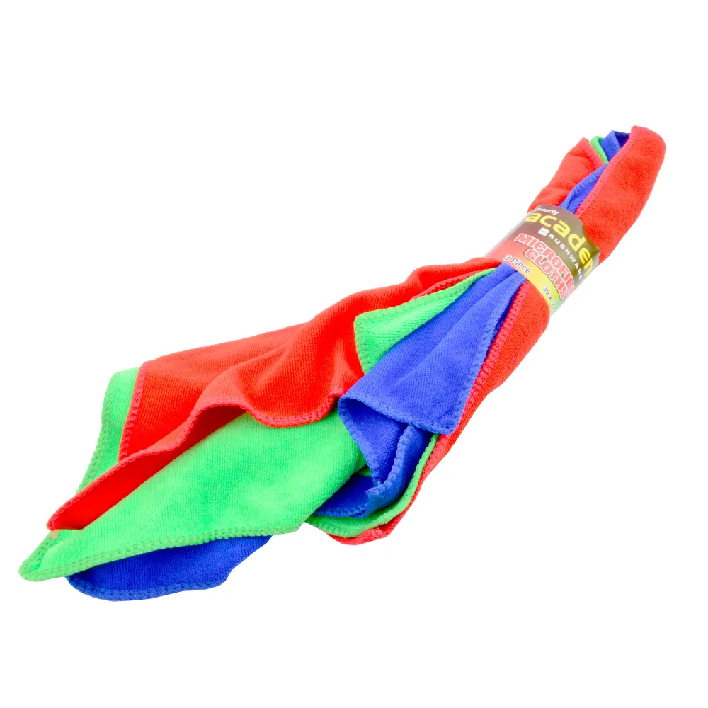 3 Pack Micro Fibre Cloths ASS Colors