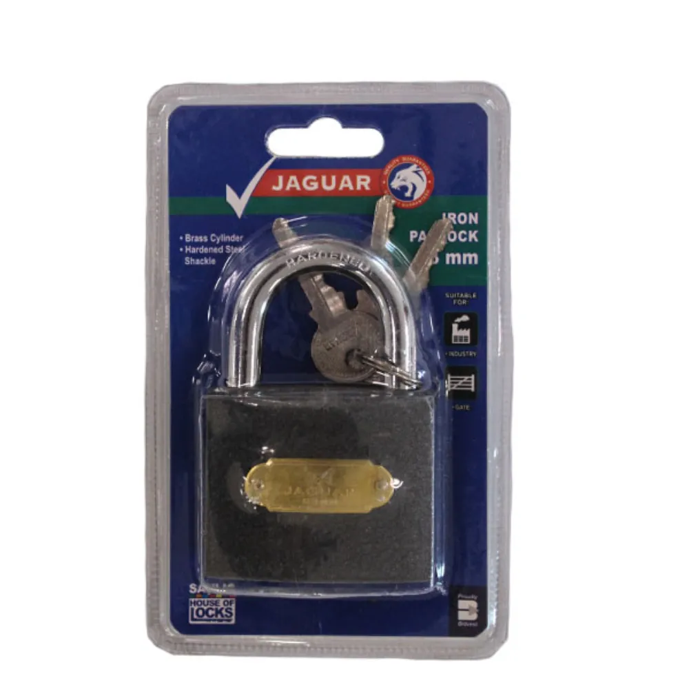[6009693512078] PADLOCK 63mm IRN JAGUAR CLAM