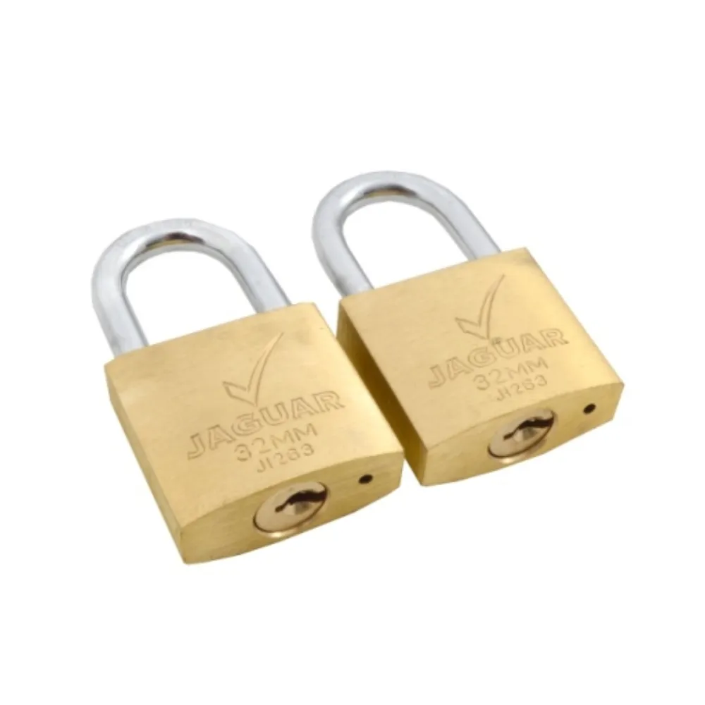 [6009693512115] PADLOCK 32mm BR 2PAC KA JAGUAR CLAM