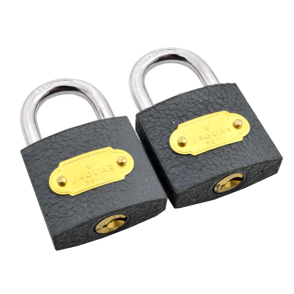 [6009693512276] PADLOCK 38mm IRN 2PAC KA JAGUAR CLAM