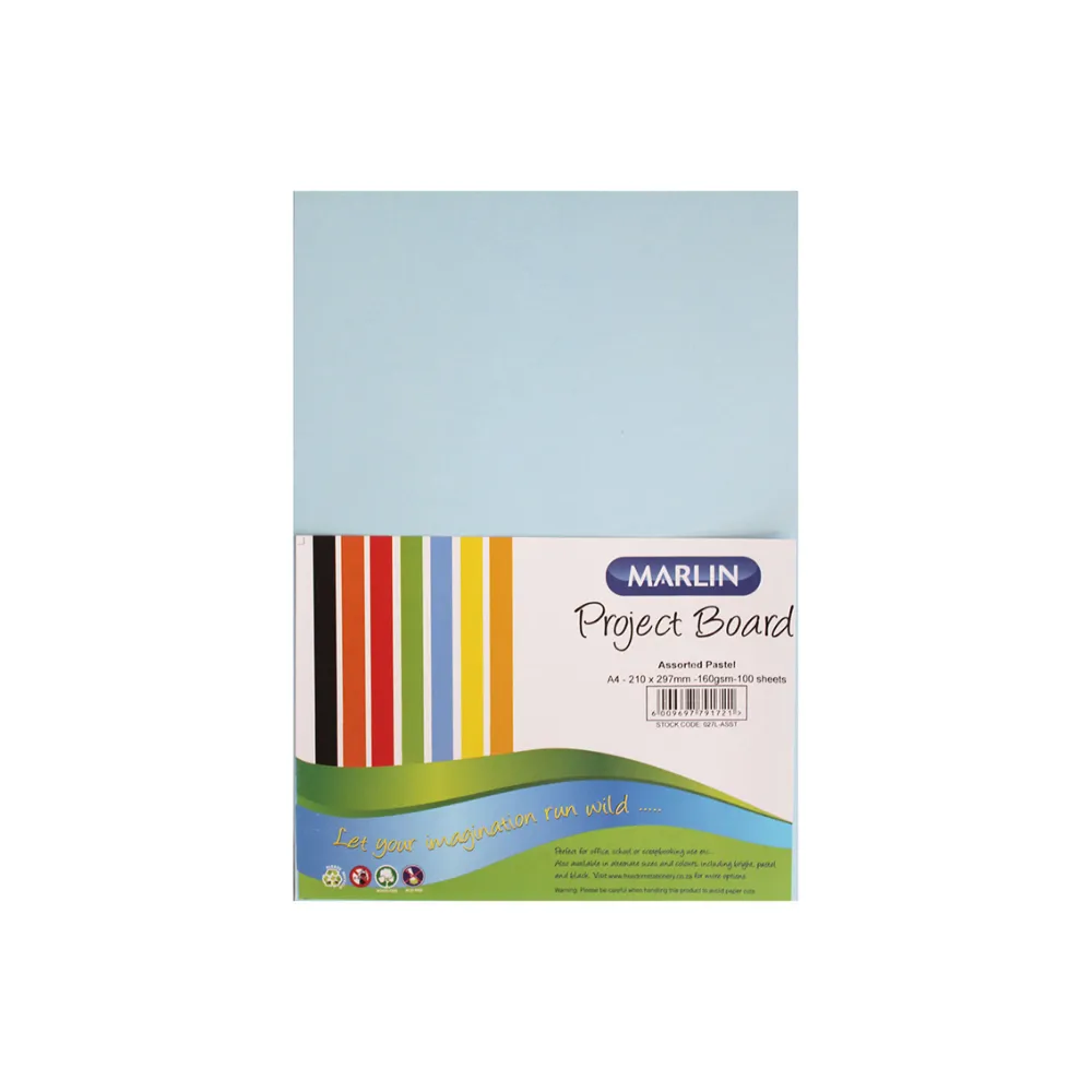 [6009697791752] Board A4 Pastel Buff 160gsm 100`s - Marlin