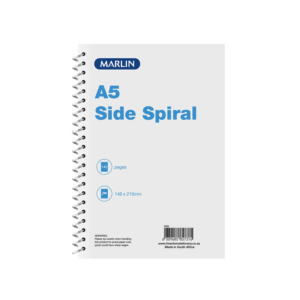 Book A5 Side Spiral Notebook 140p - Nexx