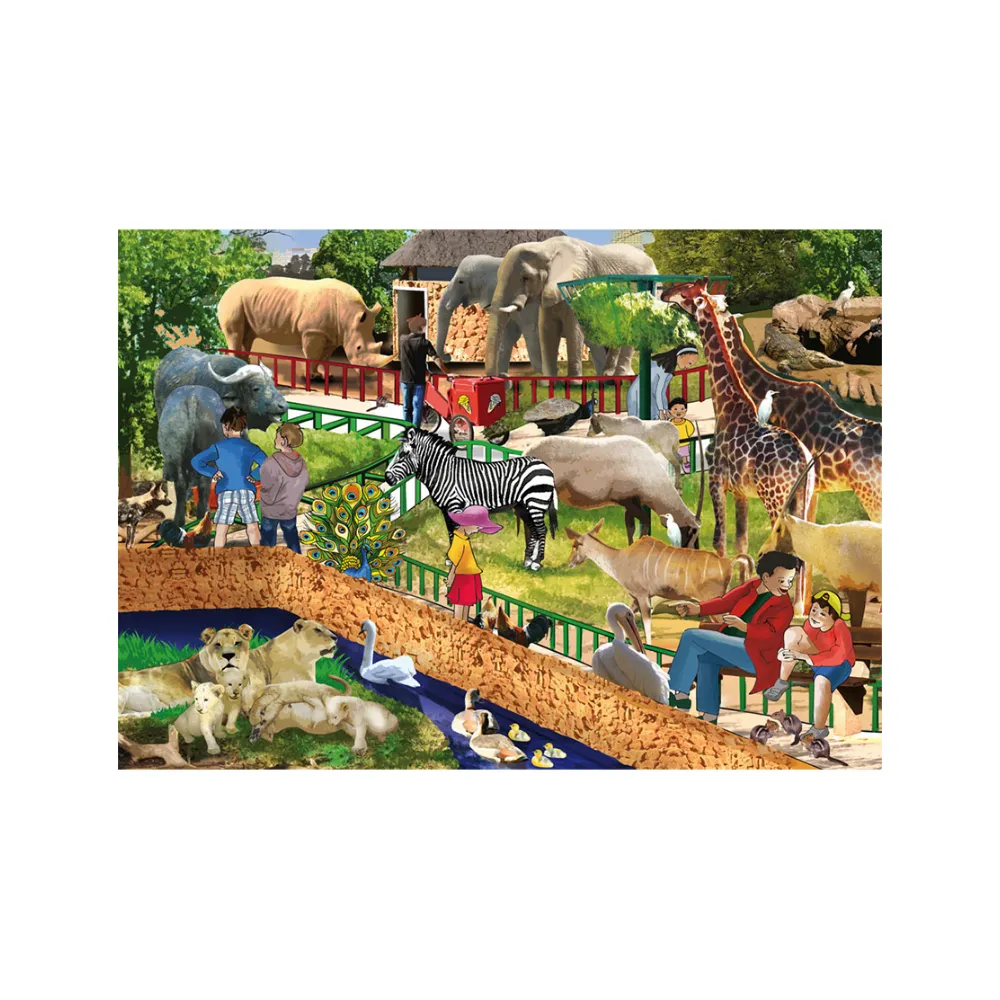 [6009707411229] Puzzle Zoo Puzzle 36pc - Interstat