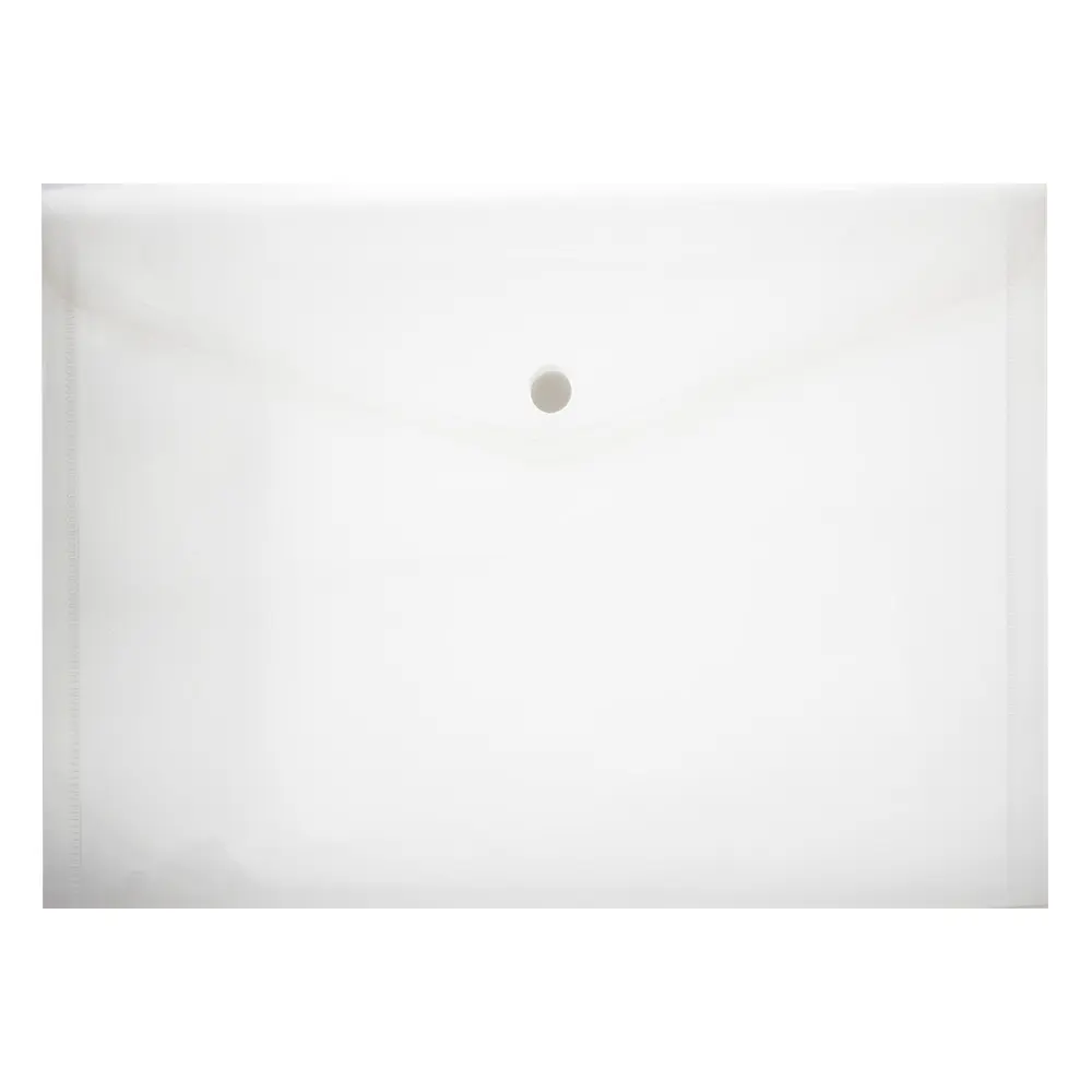 [6009707690662] A5 Plastic Envelope With Stud Clear - Treeline